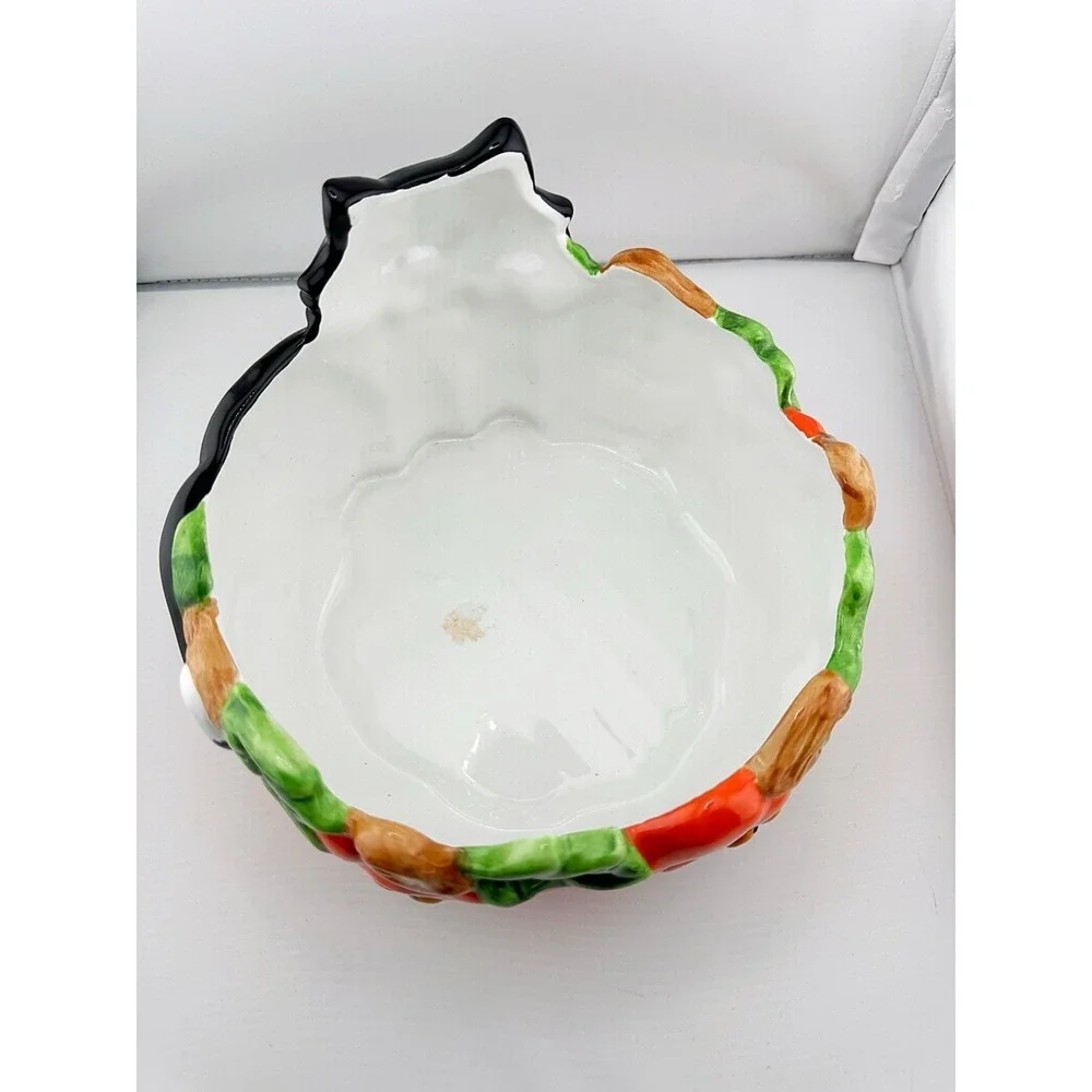 Our Holiday Way 2020 Cat & Pumpkin Decorative 32 Oz Ceramic Bowl
